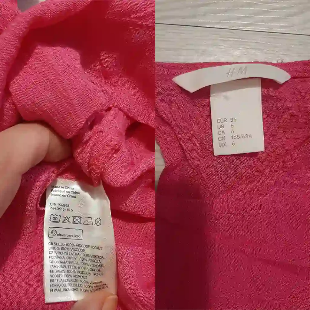 جامپسویت اورال کوتاه صورتی اچ اند ام