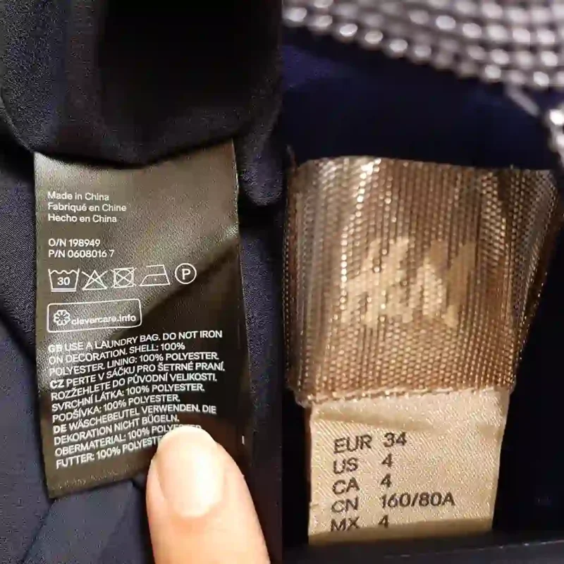 پبراهن مجلسی سنگدوزی سورمه ای بلند اچ اند ام