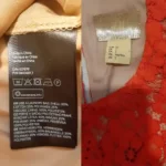 پیراهن مجلسی گیپور قرمز اچ اند ام H&M