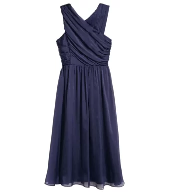 پیراهن مجلسی آستین حلقه ای مشکی اچ اند ام H&M