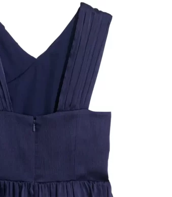 پیراهن مجلسی آستین حلقه ای مشکی اچ اند ام H&M