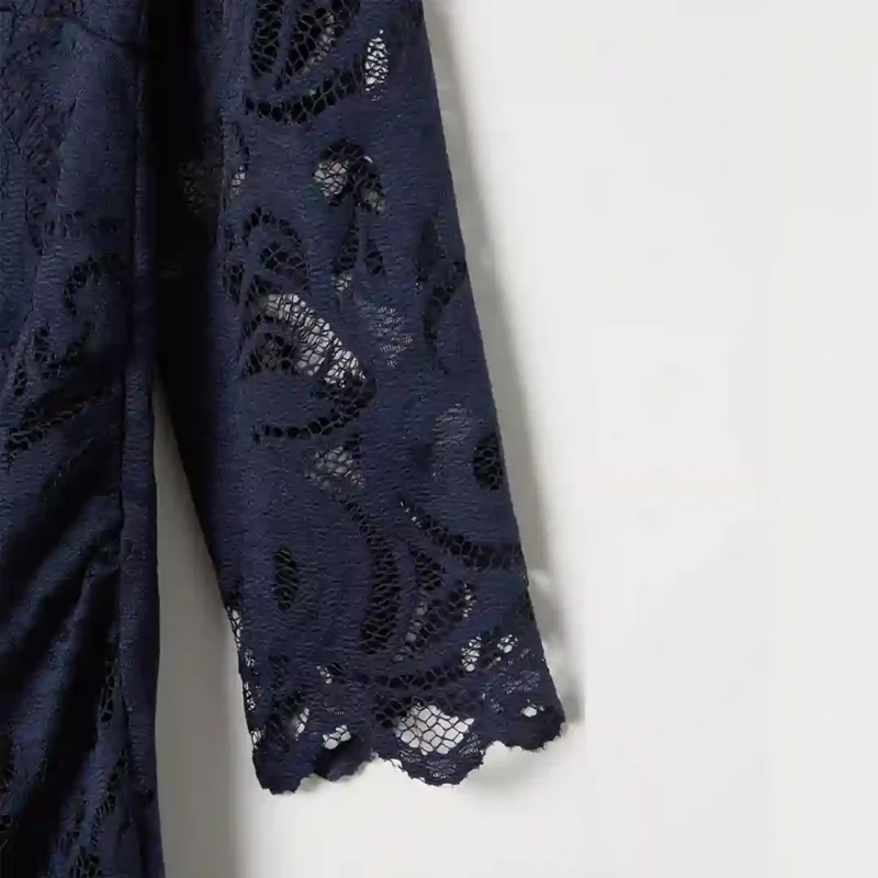 پیراهن بارداری دانتل سورمه ای اچ اند ام H&M - تصویر 4