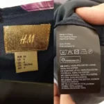 پیراهن مجلسی گلدار بلند مشکی اچ اند ام H&M