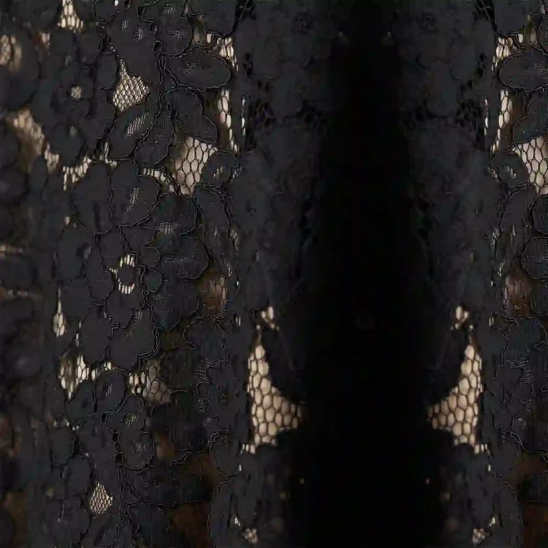 پیراهن مجلسی دانتل آستردار مشکی اچ اند ام H&M