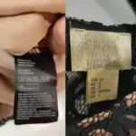 پیراهن مجلسی دانتل آستردار مشکی اچ اند ام H&M