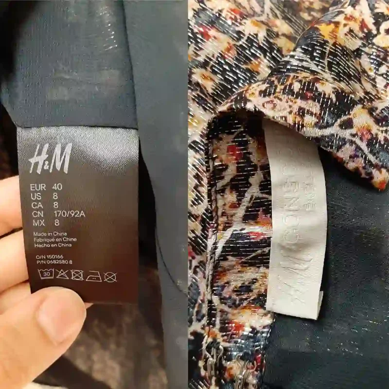 پیراهن مجلسی آستین کلوش مشکی اچ اند ام H&M