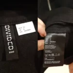 مانتو جین جلو زیپ مشکی اچ اند ام H&M