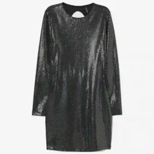 پیراهن مجلسی پولکدوزی سورمه ای اچ اند ام H&M