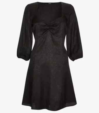 پیراهن مجلسی کوتاه مشکی براق نکست