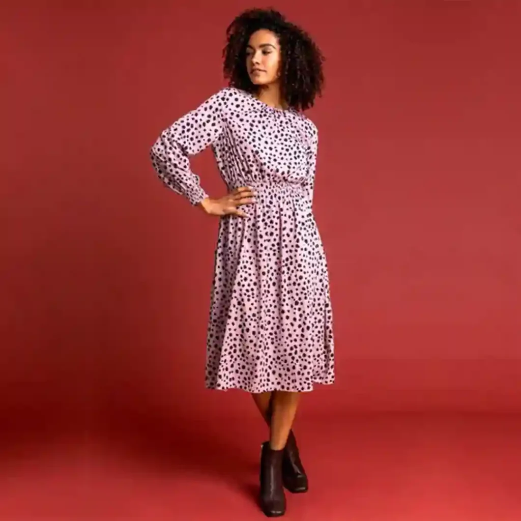 پیراهن ساحلی خالدار سفید نکست