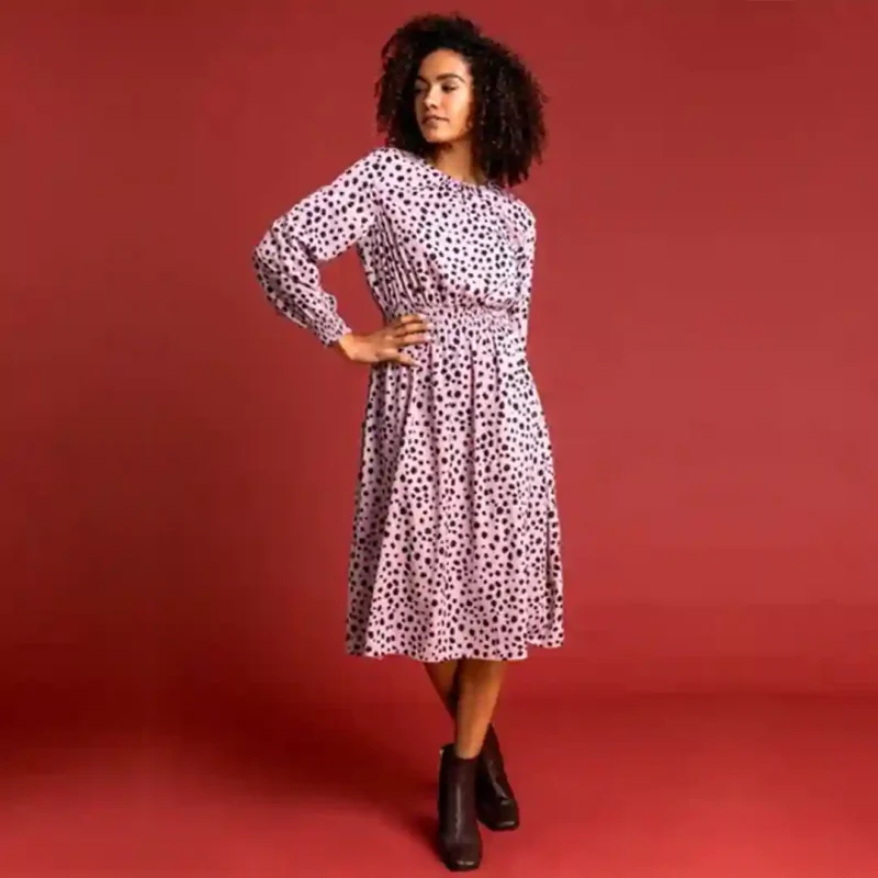 پیراهن ساحلی خالدار سفید نکست