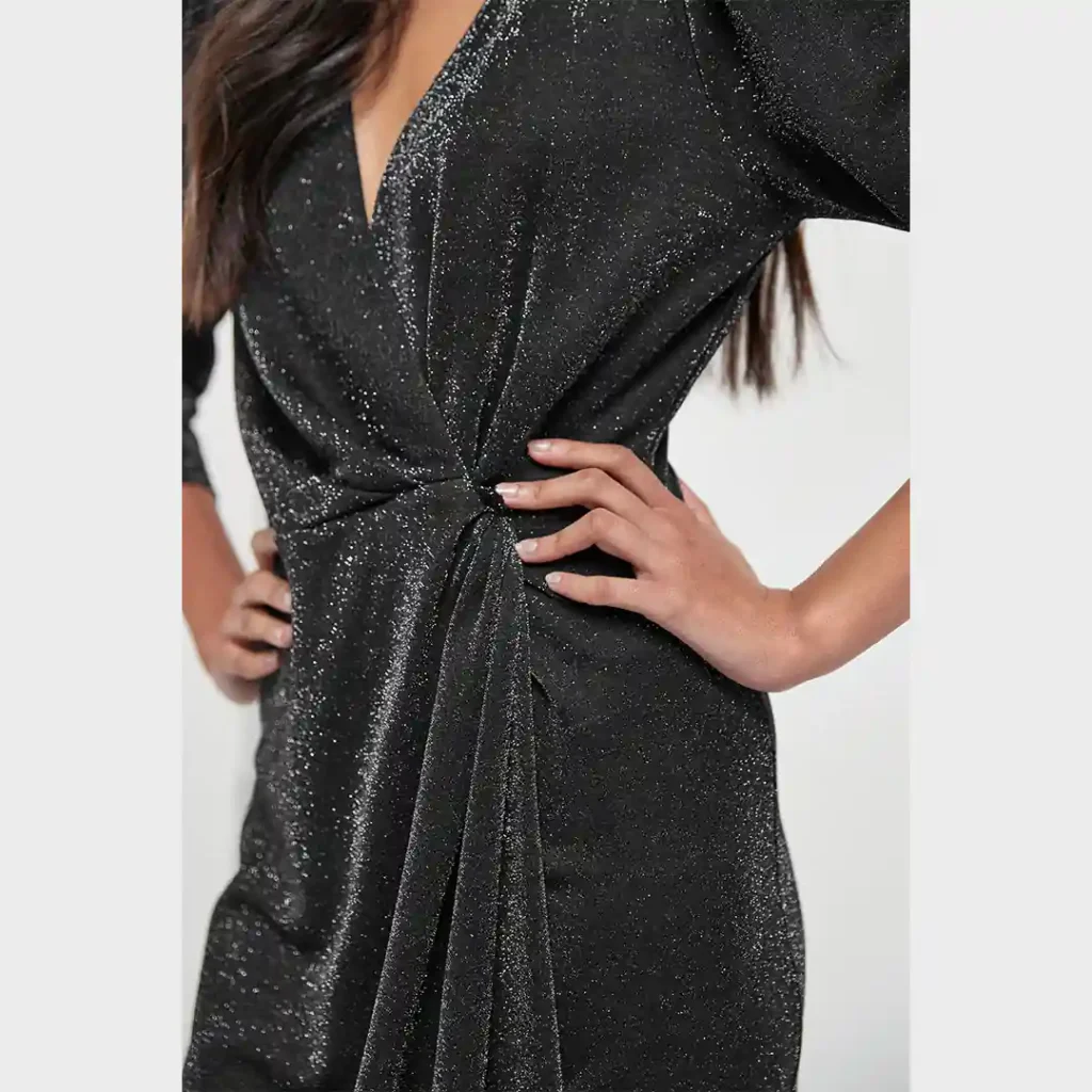 پیراهن مجلسی لمه اکلیلی مشکی نکست