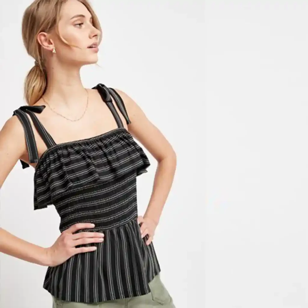 تاپ راه راه مشکی نکست