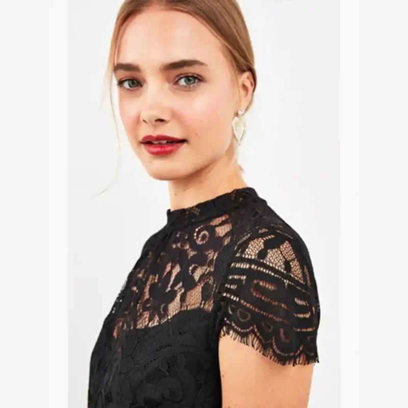 پیراهن دانتل کوتاه مشکی نکست NEXT