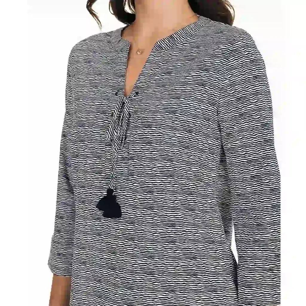 بلوز آستین بلند ساحلی (رومایویی ) زبرا Southern Tide