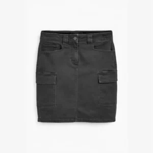 دامن کوتاه جین کشی ذغالی نکست NEXT