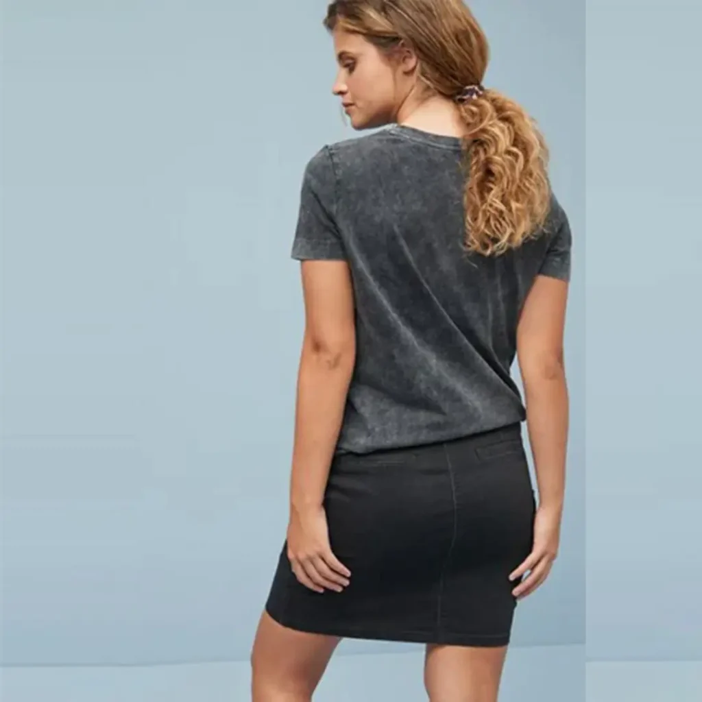 دامن کوتاه جین کشی ذغالی نکست NEXT