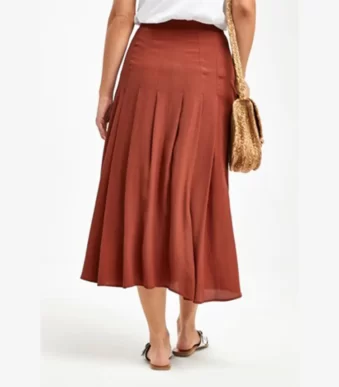 دامن بلند پیله دار آجری نکست NEXT