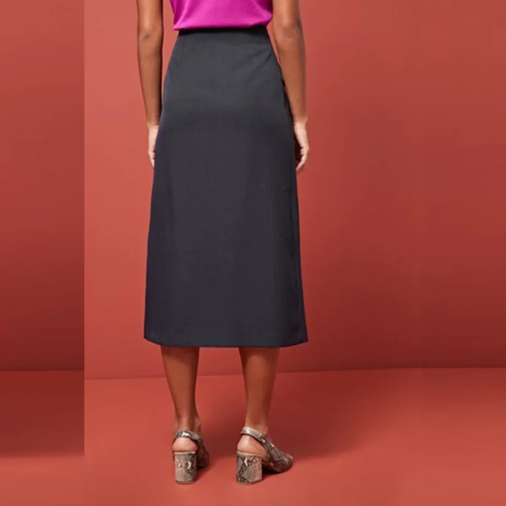 دامن بلند پلیسه سورمه ای تیره نکست NEXT