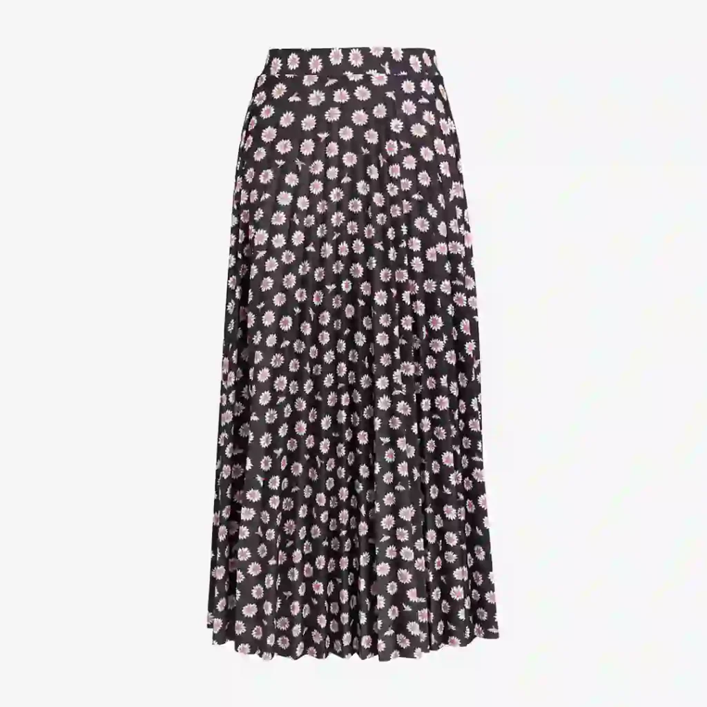 دامن پلیسه گلدار مشکی نکست NEXT