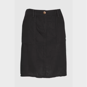 دامن کوتاه جیب دار لینن مشکی نکست NEXT