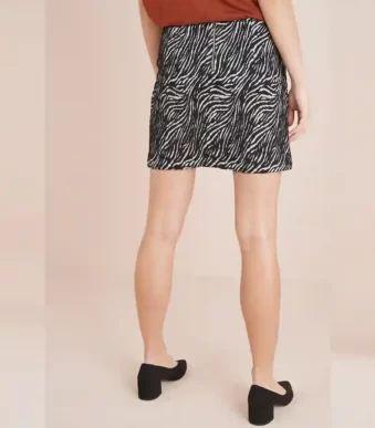 دامن کوتاه طرح زبرا مشکی نکست NEXT