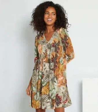 پیراهن آزاد طرحدار کیابی KIABI