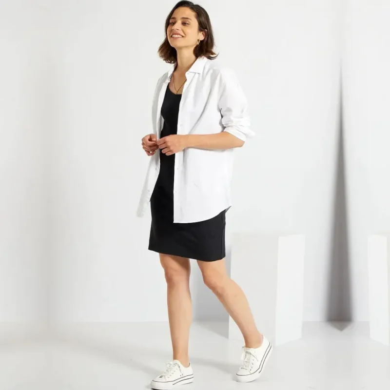 پیراهن کوتاه کبریتی مشکی کیابی KIABI