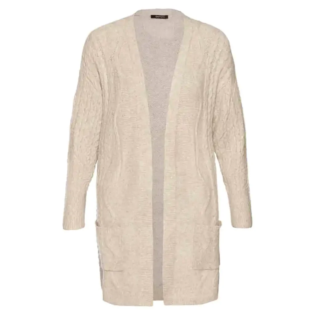 ژاکت بافت جلو باز کرم اسمارا Esmara