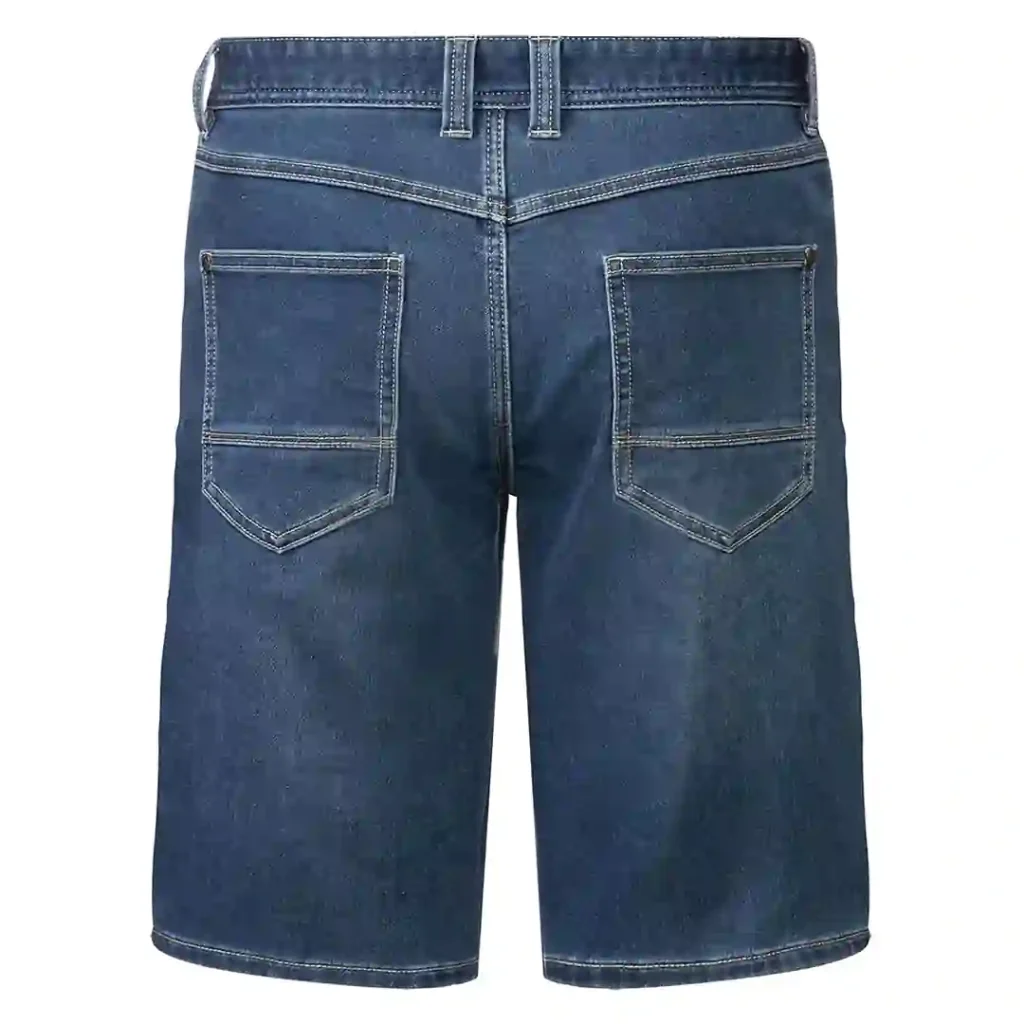 شلوارک مردانه جین کشی سورمه ای لیورجی LIVERGY