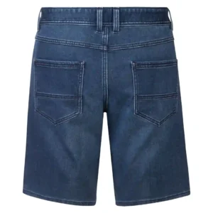 شلوارک مردانه جین کشی سورمه ای لیورجی LIVERGY