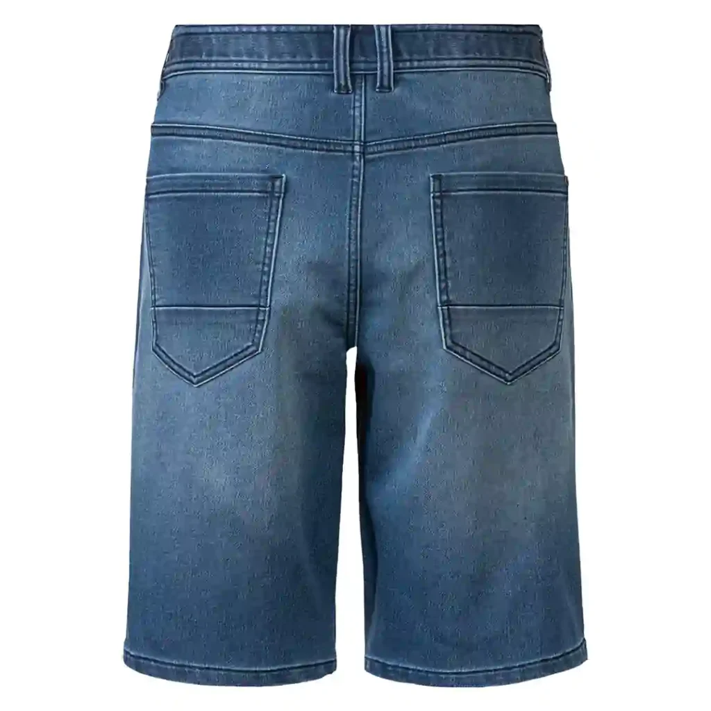 شلوارک مردانه جین کشی آبی تیره لیورجی LIVERGY