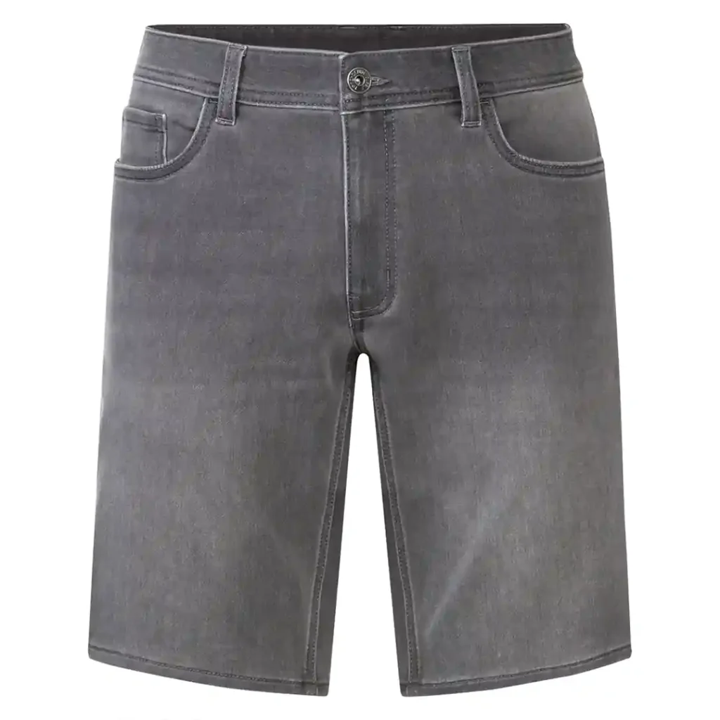 شلوارک مردانه جین کشی طوسی لیورجی LIVERGY