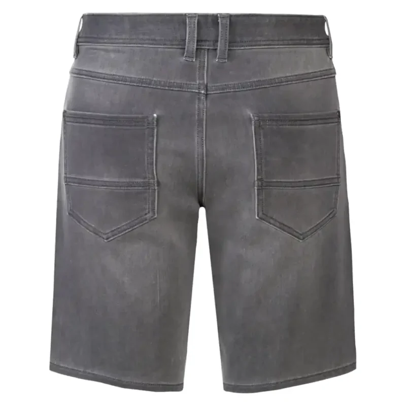 شلوارک مردانه جین کشی طوسی لیورجی LIVERGY