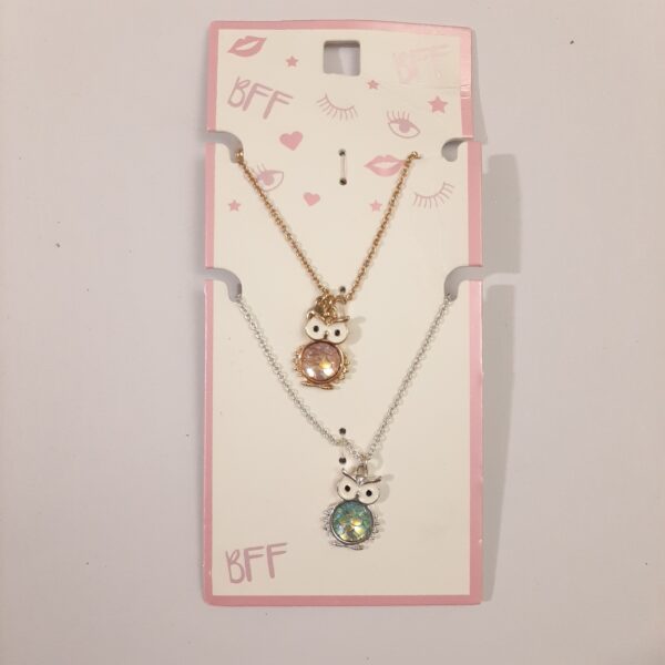 پک 2 عددی گردنبند دخترانه جغد وارداتی (ارسال رایگان)