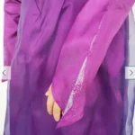 کاستوم پیراهن دخترانه ساتن و حریر پولک دوزی بنفش السا فروزن یخ زده موزیکال و چراغدار سایز 3 تا 8 سال تی یو TU انگلیس - تصویر 4