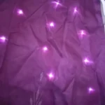 کاستوم پیراهن دخترانه ساتن و حریر پولک دوزی بنفش السا فروزن یخ زده موزیکال و چراغدار سایز 3 تا 8 سال تی یو TU انگلیس