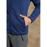 سویشرت بافت یقه ایستاده سورمه ای مشکی L کریویت Crivit آلمان 435524