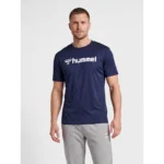 تیشرت سورمه ای مردانه سایز L و XL برند HUMMEL کد 205582