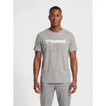تیشرت طوسی مردانه سایز M برند HUMMEL کد 205582