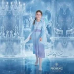 کاستوم ست پیراهن و شنل دخترانه السا فروزن سایز 2 تا 8 سال دیزنی لیدل 317930