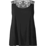 تاپ مجلسی پشت گیپور مشکی زنانه سایز XXL اسمارا ESMARA آلمان 416363